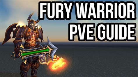 warrior fury 3.3.5 pve