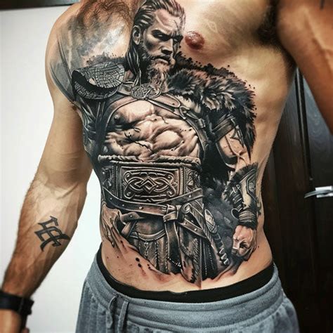 Warrior Rib Tattoos