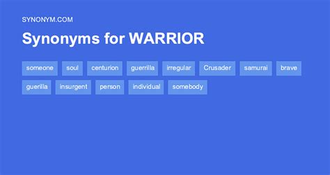 7 Warrior Synonyms