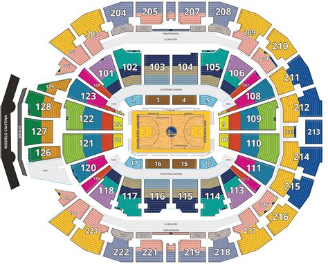 warriors chase center tickets seating chart