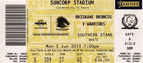 warriors vs broncos tickets nrl