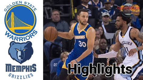 warriors vs grizzlies highlights youtube