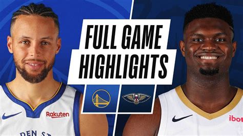 warriors vs pelicans game highlights