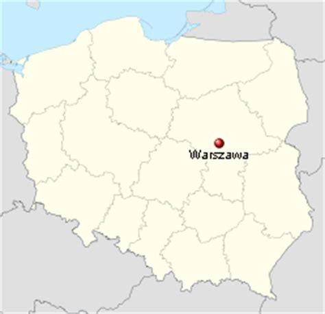 warszawa na mapie polski