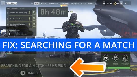 Hur man fixar COD Warzone som fastnade vid ”söka efter en match”fel på