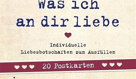 Was ich an dir liebe - 20 Postkarten bestellen | Weltbild.ch