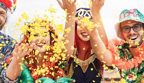 Colorful birthday or carnival background Stock-Foto | Adobe Stock