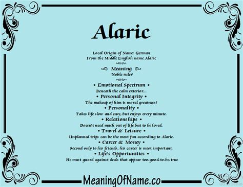 was bedeutet der name alaric