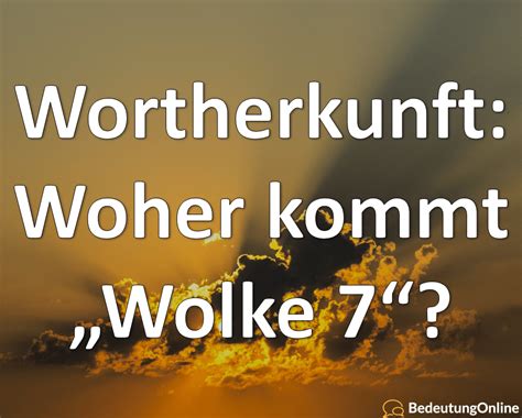 was bedeutet wolke 7