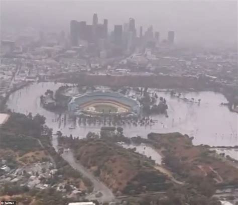 was dodger stadium really flooded