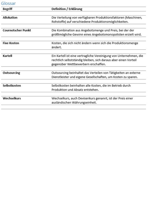 was ist eine glossar