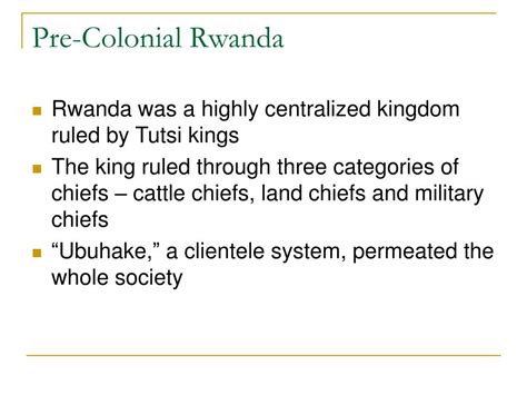 was rwanda ever under colonial rule