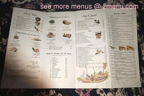Wasabi Elyria Menu