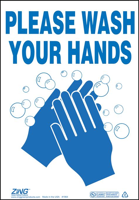 Wash Hands Sign Printable: A Must-Have In Every Home And Workplace