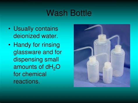 Wash Bottle Function In Laboratory
