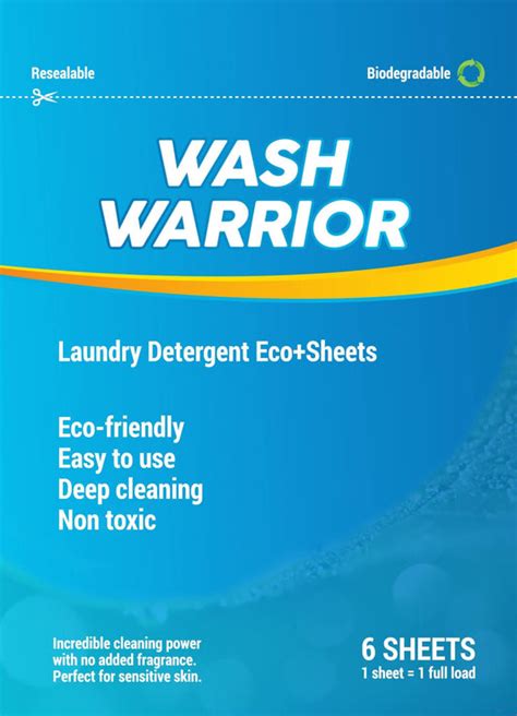 Wash Warrior Laundry Detergent Sheets