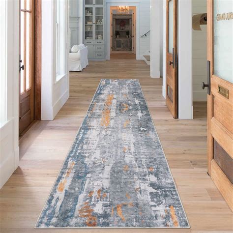 washable hallway runner rug non slip
