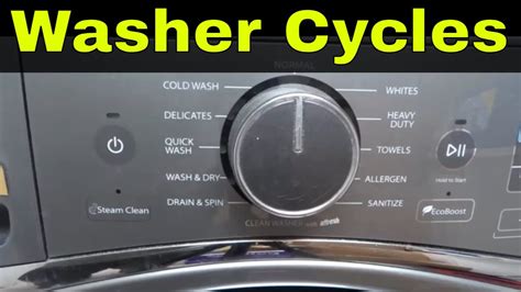 Washer Cycle Sheets