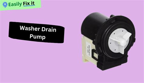 Washer Drain Pump Not Draining