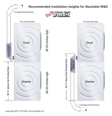 Washer Dryer Box Height