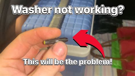 Washer Jet Not Working