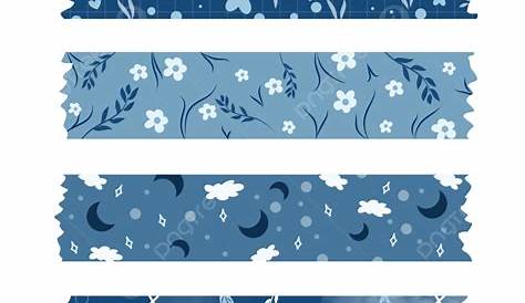 Good Day_Washi Tape Stripes Navy graphic by Sharon-Dewi Stolp