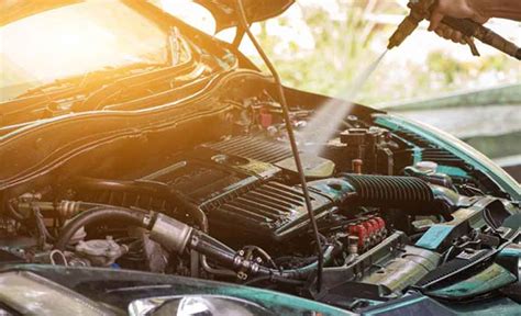 Washing Car Engine Problems