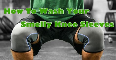 washing knee sleeves
