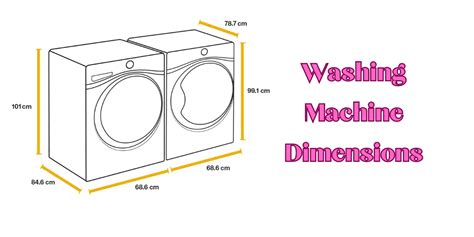 Washing Machine Dimensions Cm
