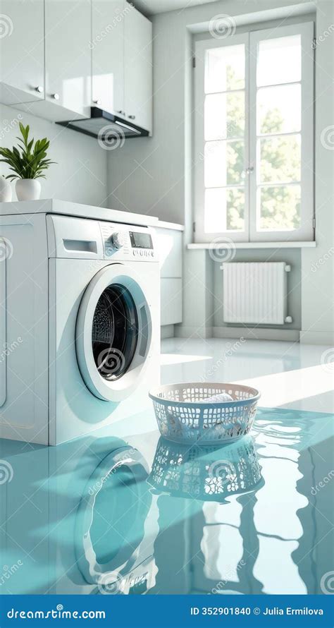 Washing Machine Flooded Bathroom