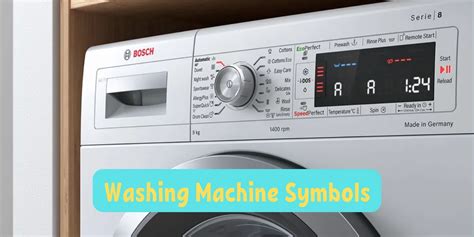 Washing Machine Function Symbols