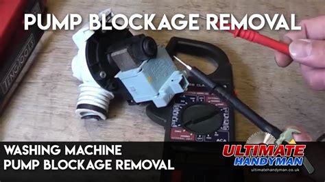 Washing Machine Pump Blockage Removal