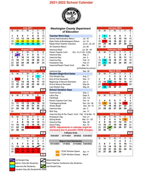 Washington County Va Schools Calendar