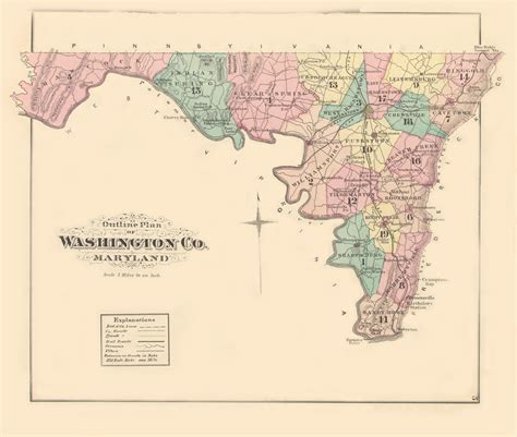 washington county maryland map