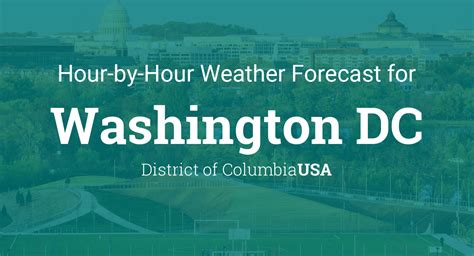 washington dc weather today hourly