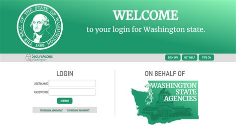 washington portal login for partners