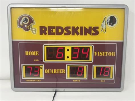 washington redskins scoreboard clock