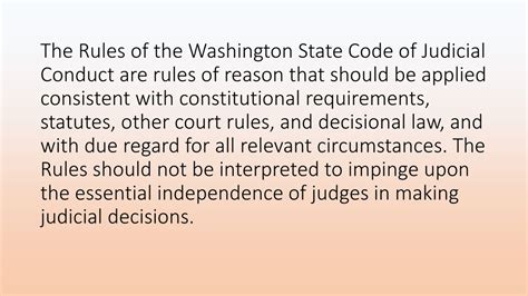 Washington State Code Of Judicial Conduct