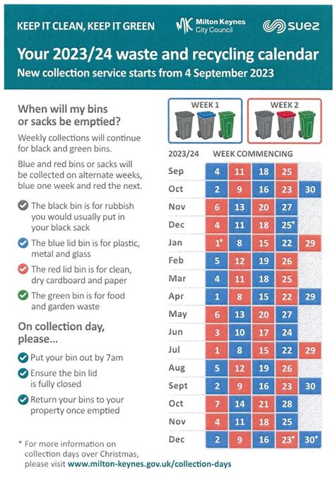 Waste Calendar 2024