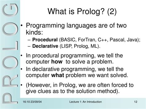 PPT Prolog Programming PowerPoint Presentation, free download ID