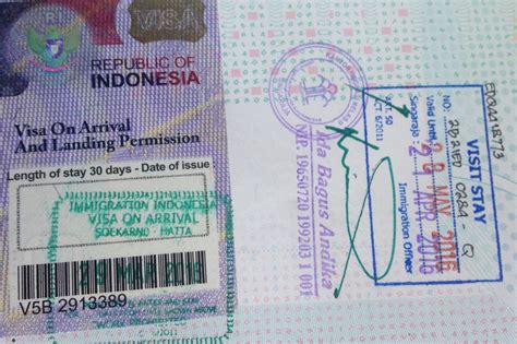 wat kost een visum voor indonesie