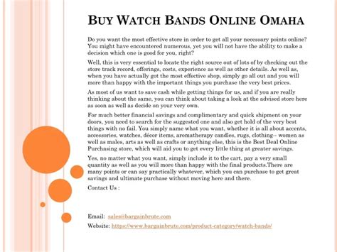 Watch Bands Omaha
