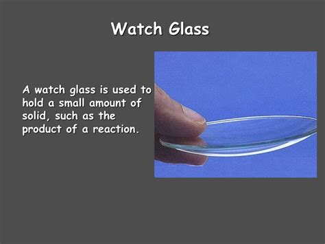 Watch Glass Laboratory Apparatus Function
