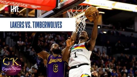 watch lakers vs timberwolves live stream