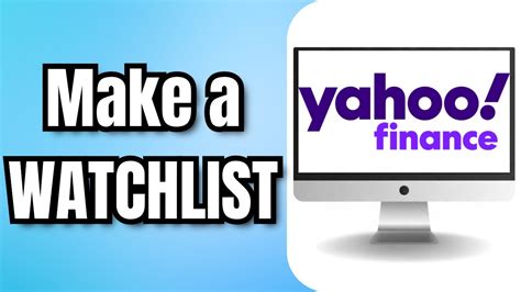 watchlist yahoo