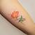 water color flower tattoo