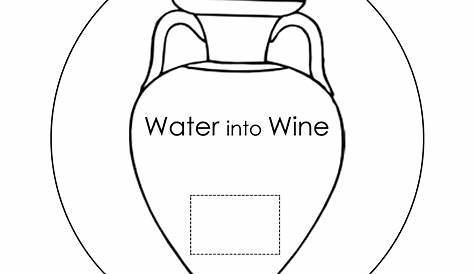 Water Into Wine Craft Template