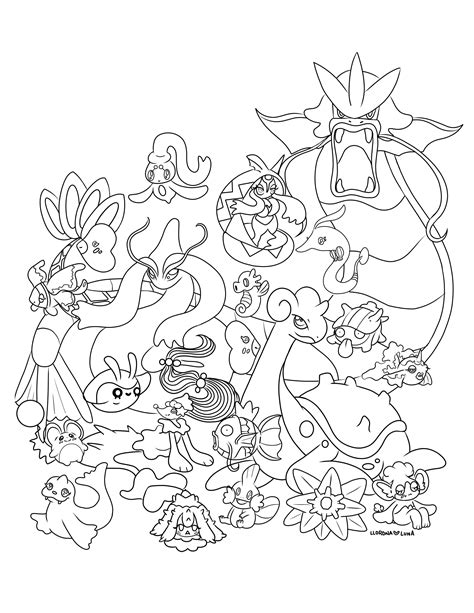 Water Pokemon Coloring Pages