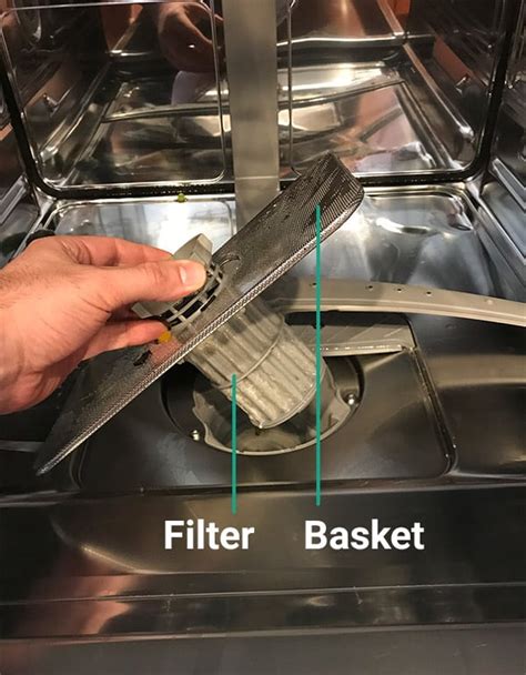 Water Below Dishwasher Filter