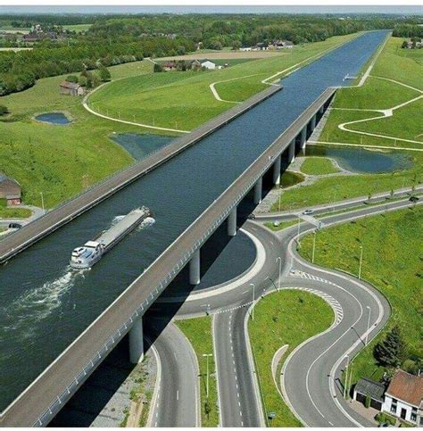 water bridge over road